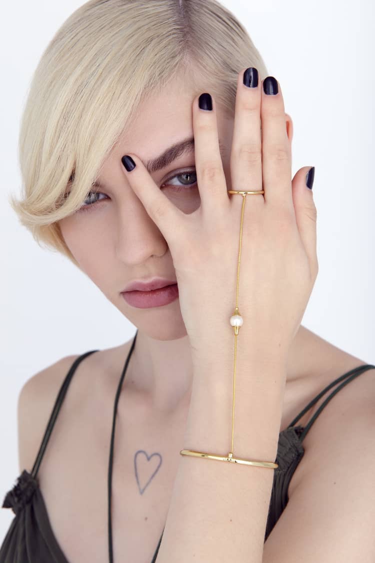 Gold Hand Bracelet Chain - Image 5
